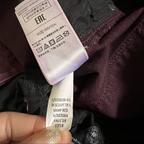 GAP DENIM TRUE SKINNY PLUM PURPLE JEANS‎ SIZE 28R - Picture 14 of 15